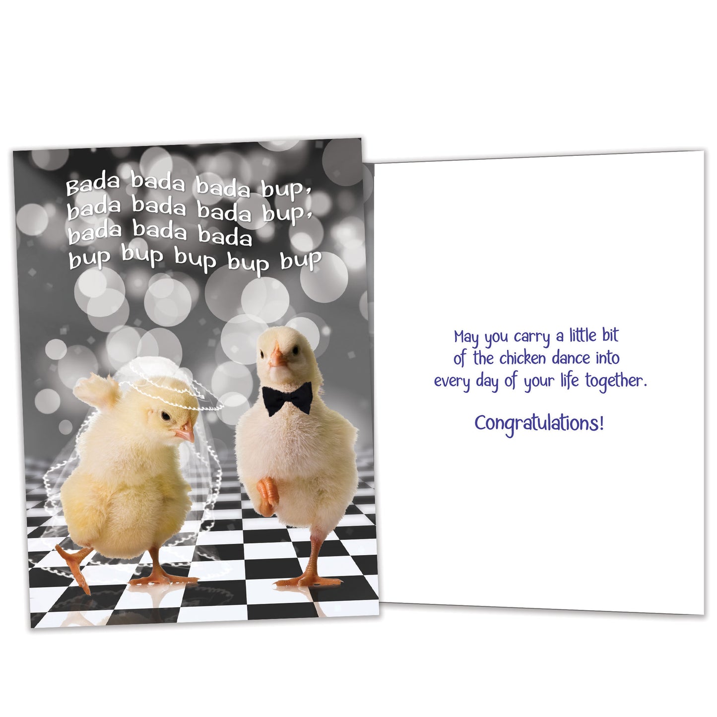 Chicken Dance Wedding Wedding Card