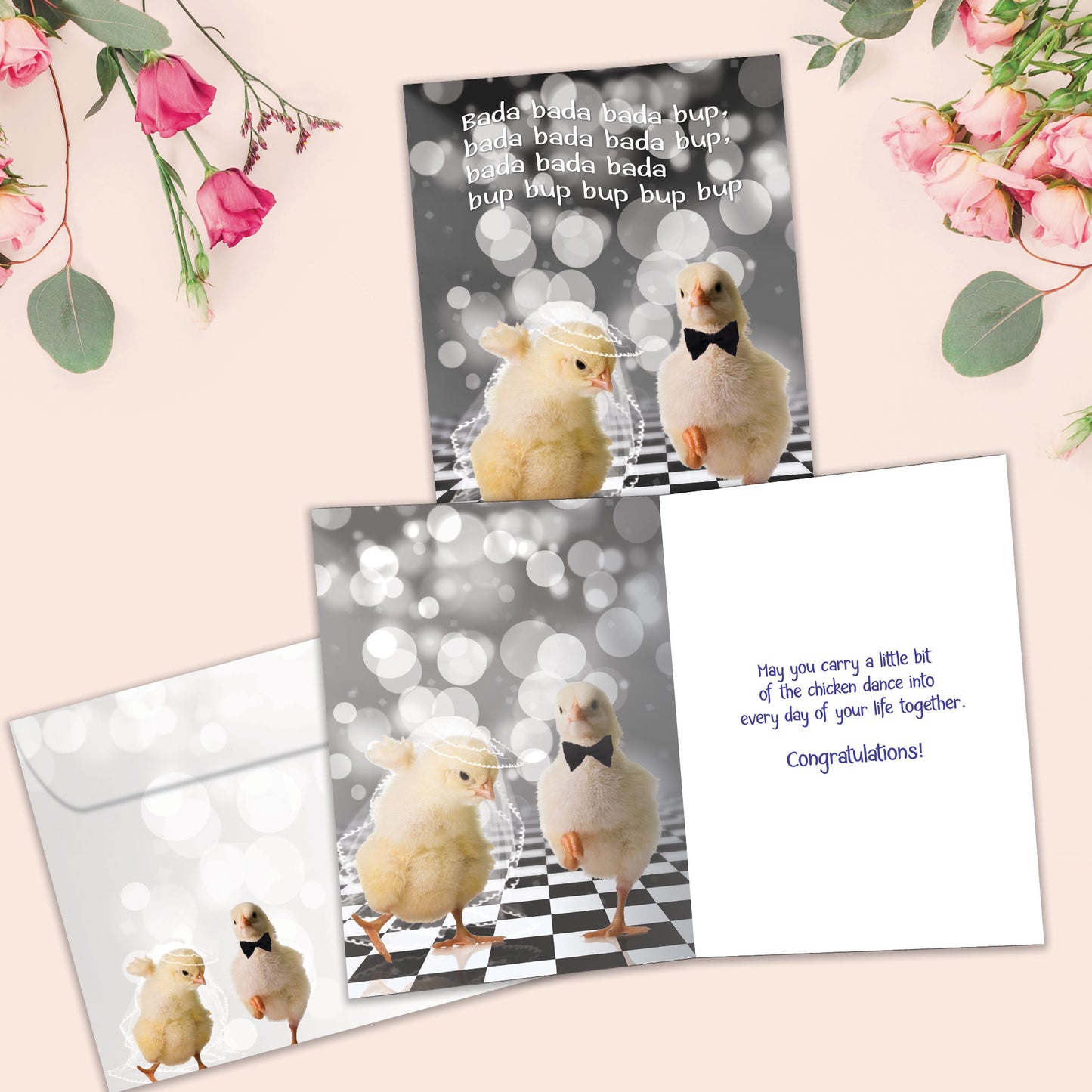 Chicken Dance Wedding Wedding Card