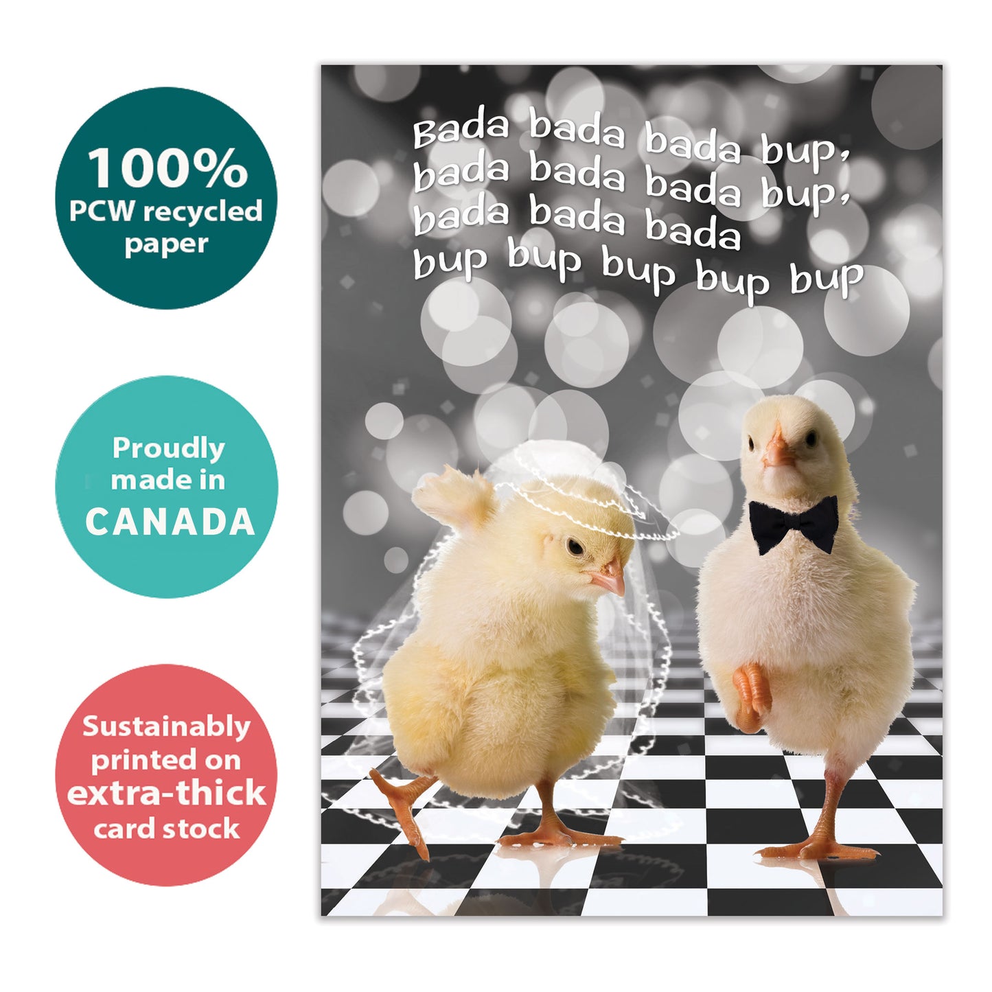 Chicken Dance Wedding Wedding Card