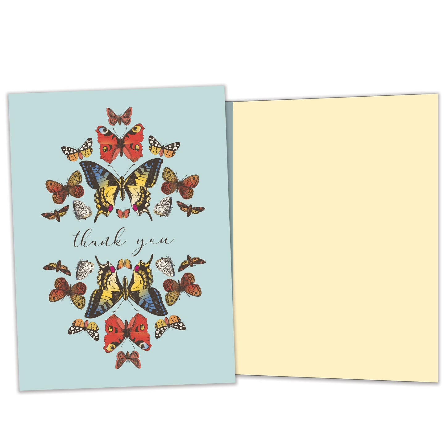 Botanical Butterflies Thank You Card