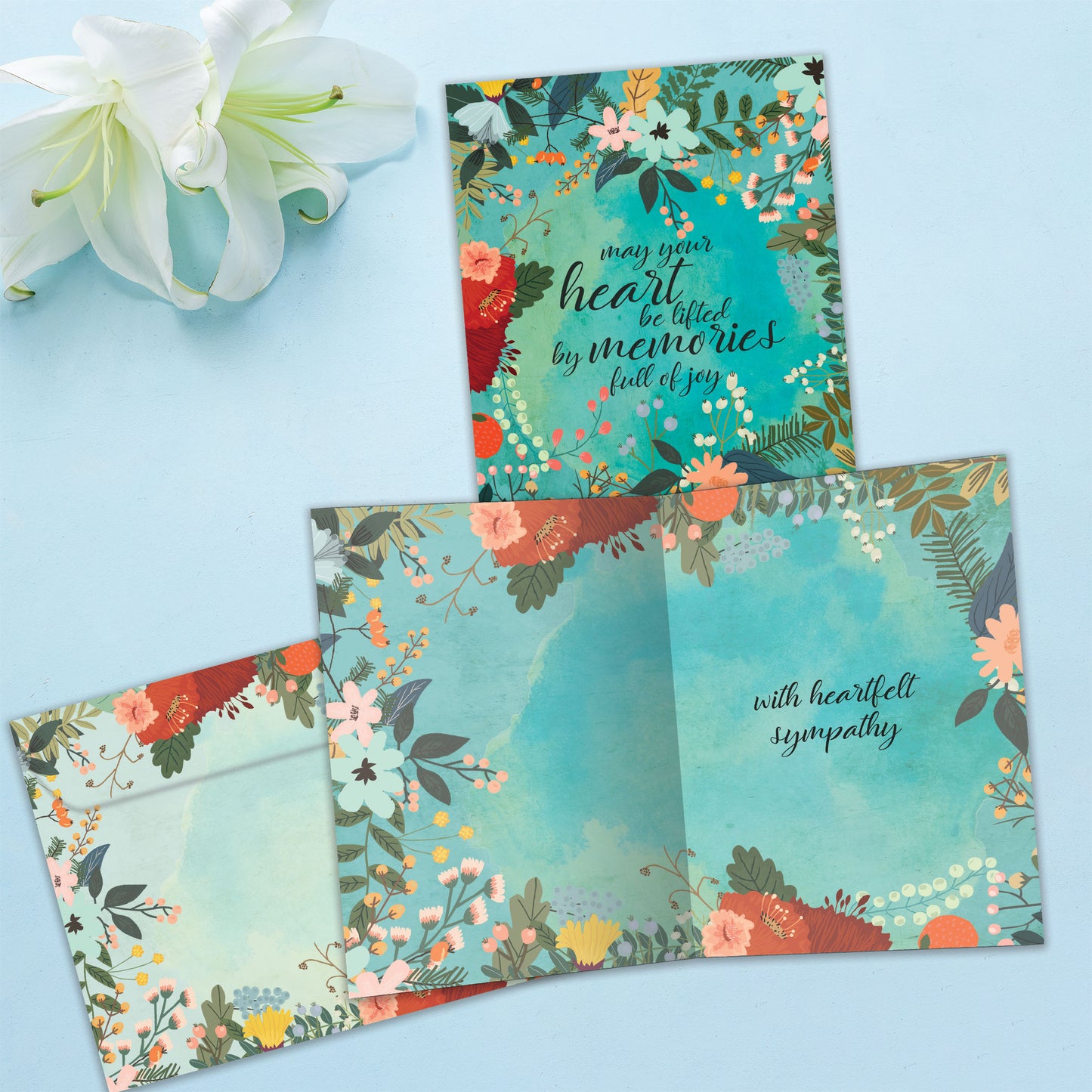 Lifted Sympathy Card