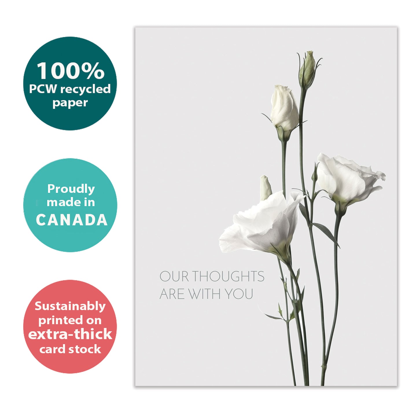 Elegant Thoughts Sympathy Card