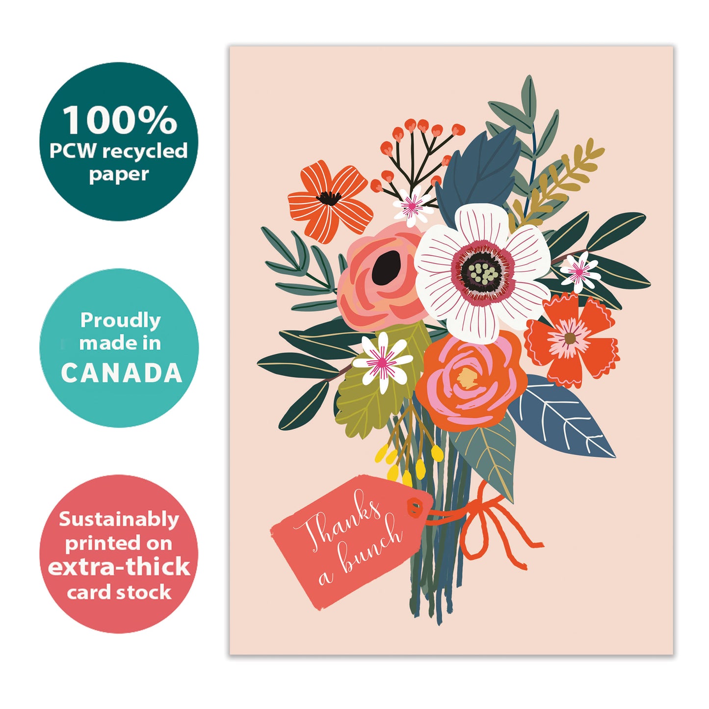 Thanks A Bunch Thank You Card