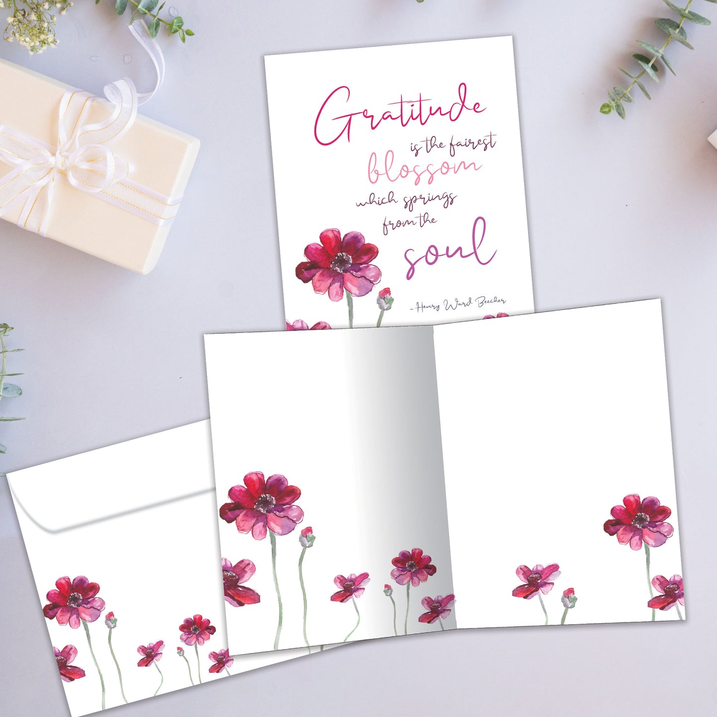 Gratitude Blossoms Thank You Card