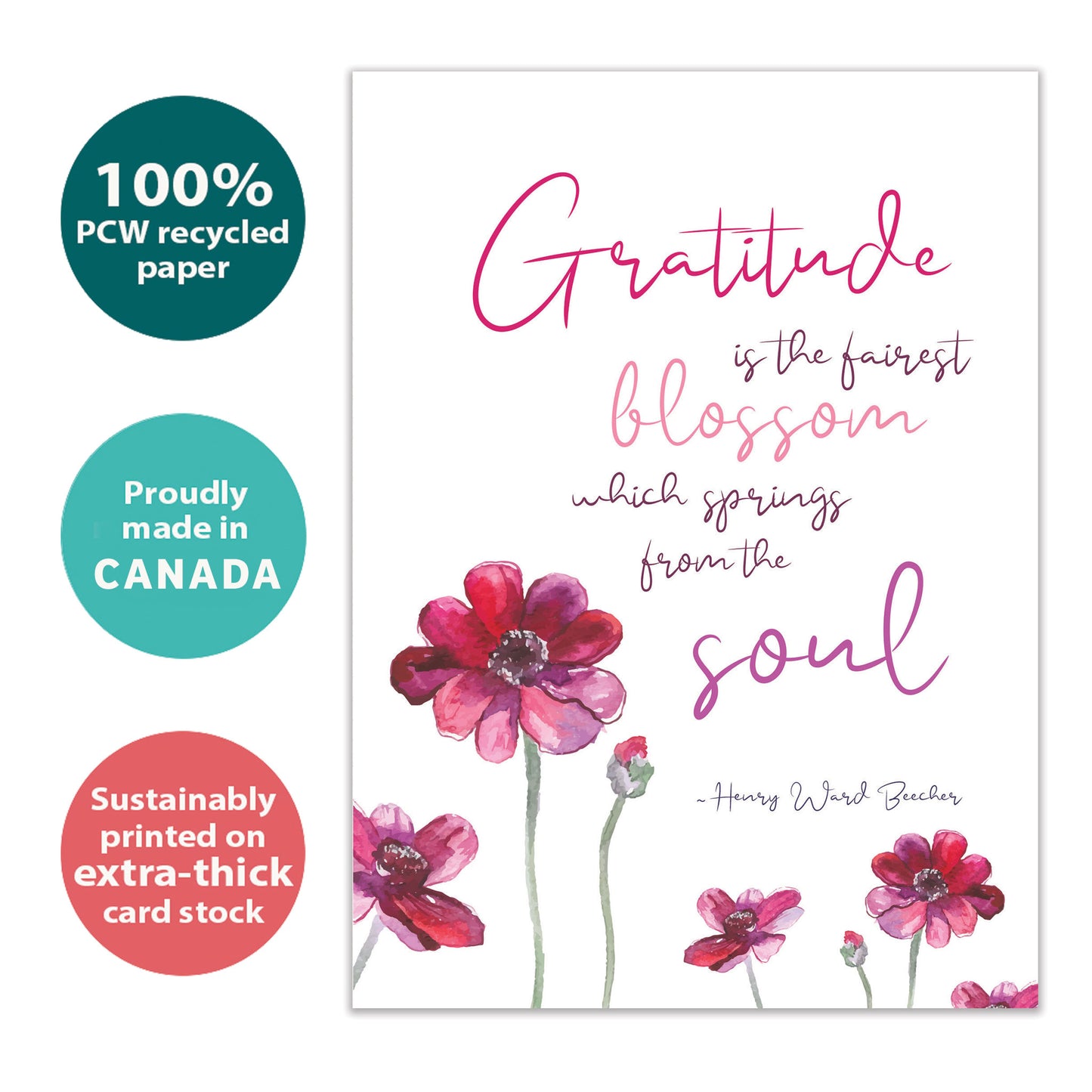 Gratitude Blossoms Thank You Card