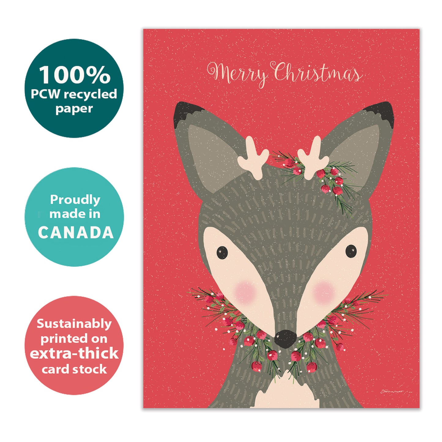 Deer Christmas Christmas Card