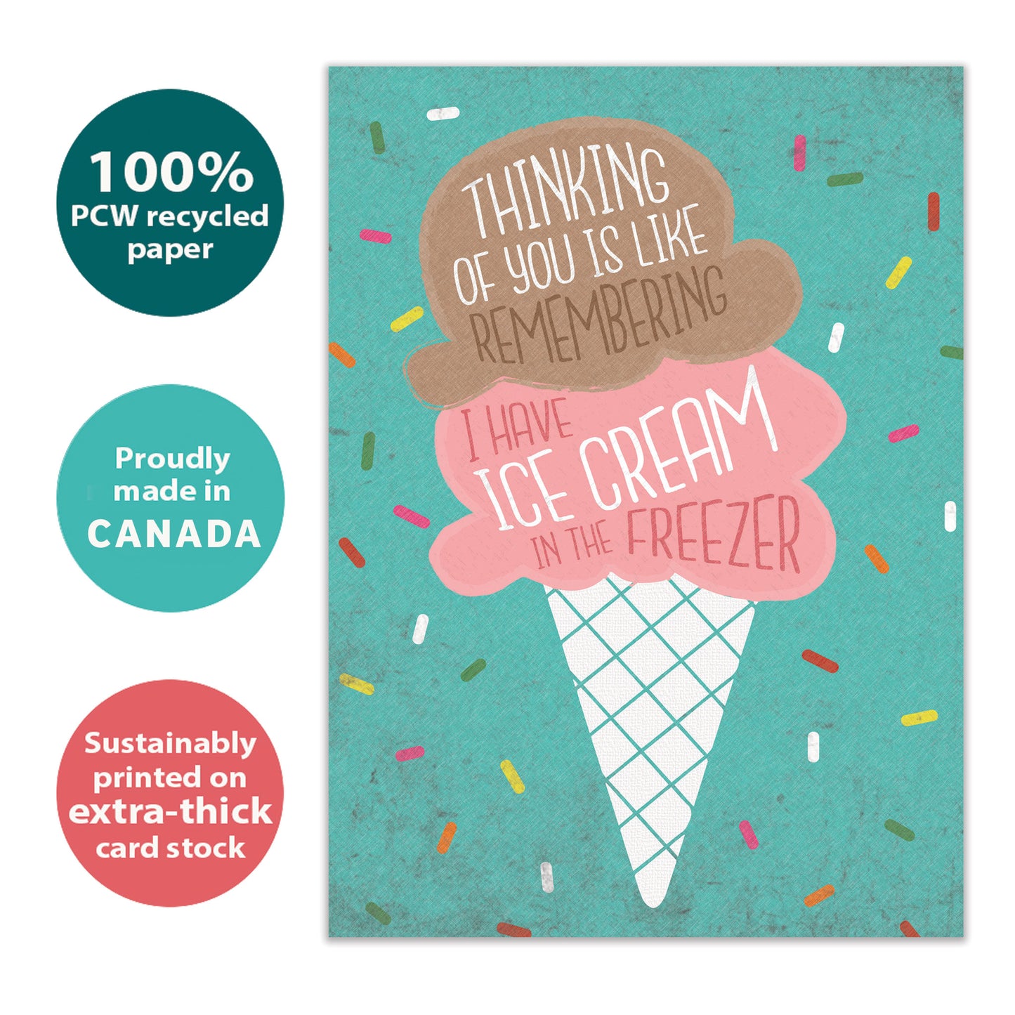 Freezer Ice Cream Birthday Card