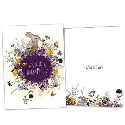 Honey Bunny Birthday Card