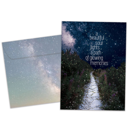 Glowing Path Sympathy Card