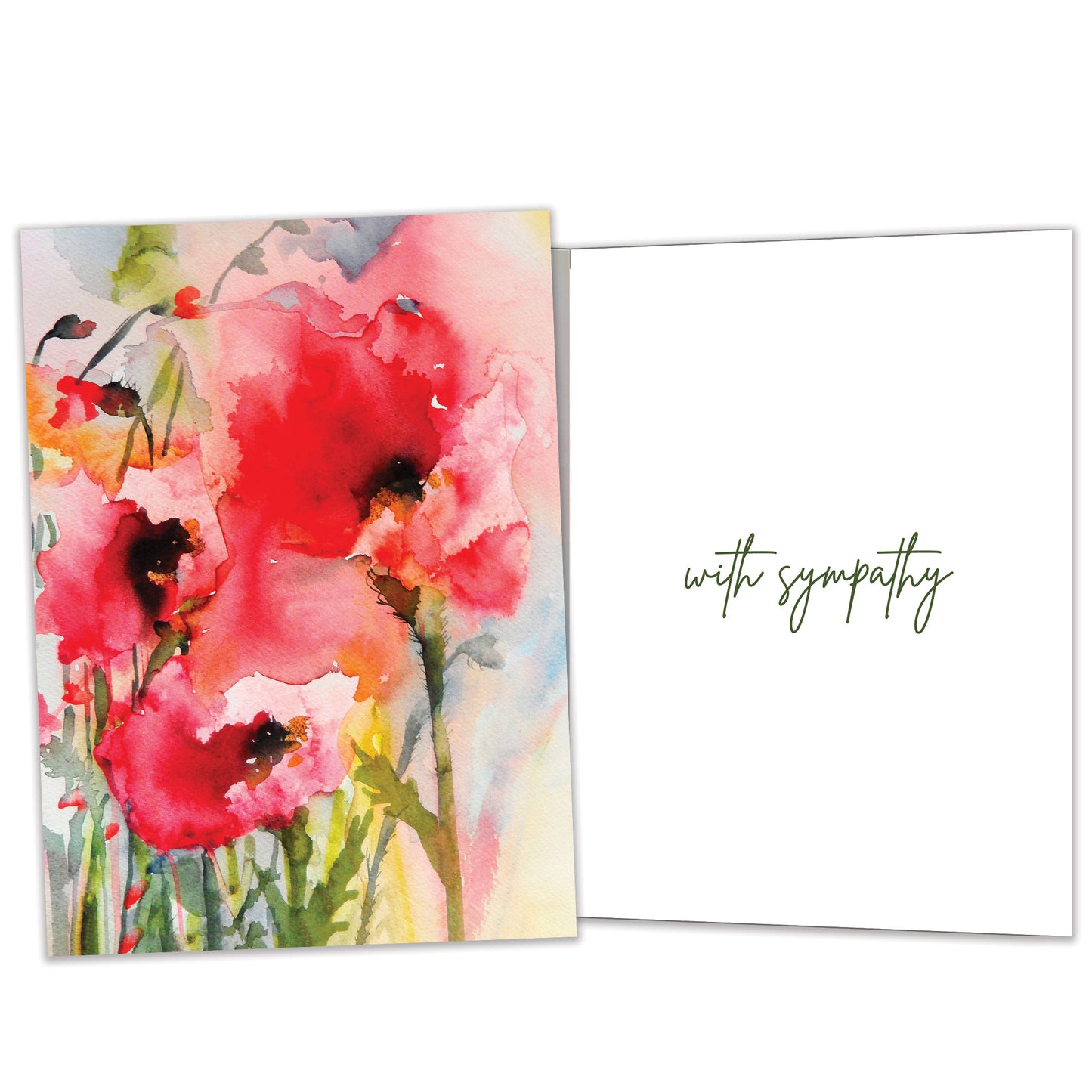 Floral Watercolor Sympathy Card