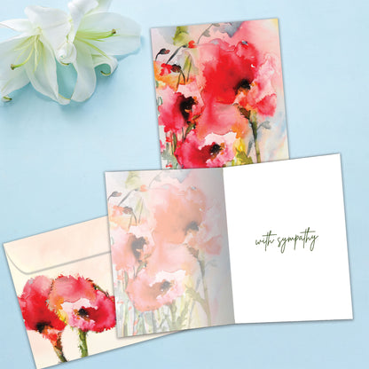 Floral Watercolor Sympathy Card