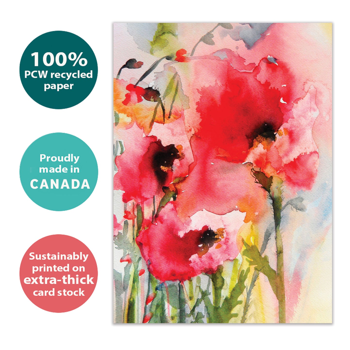 Floral Watercolor Sympathy Card
