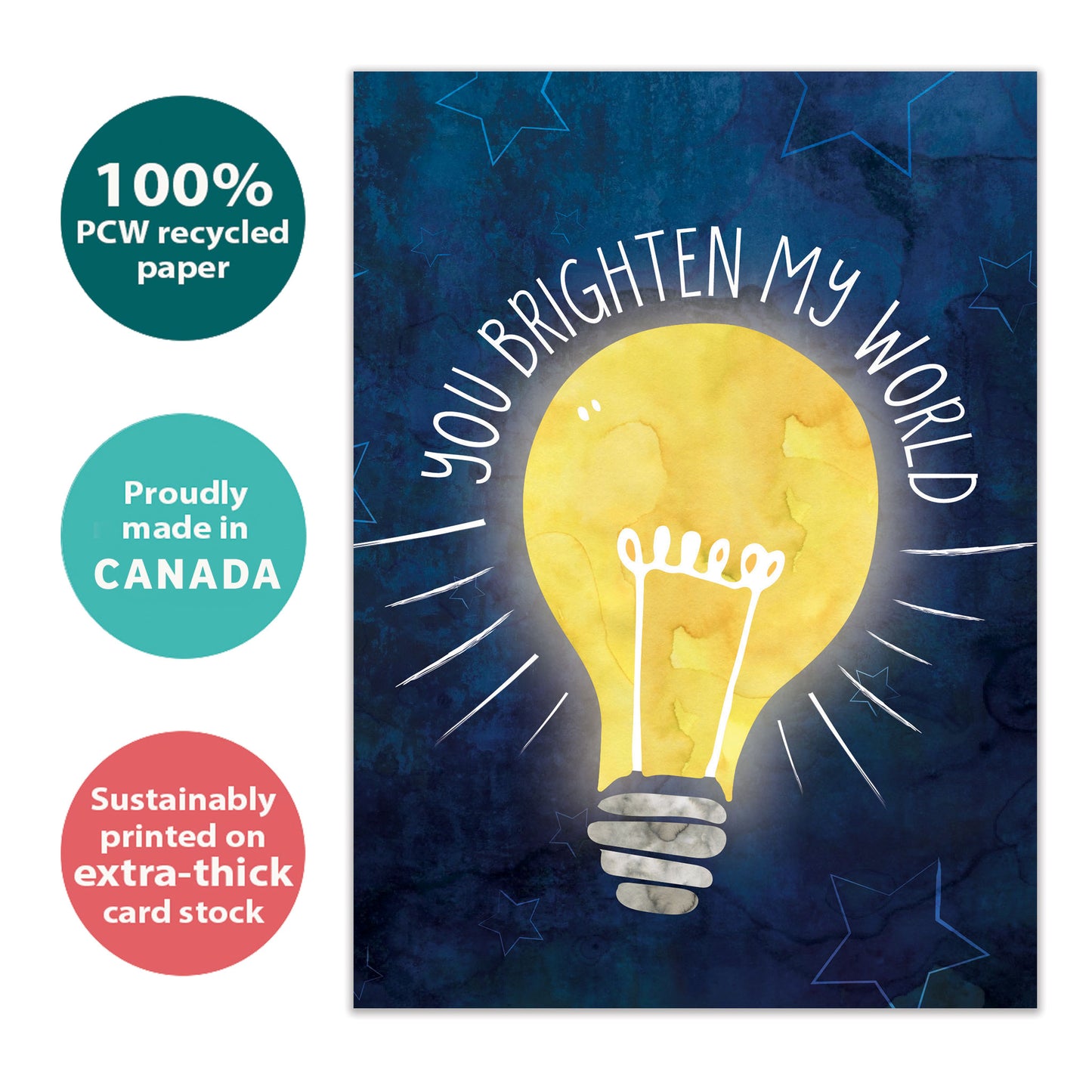 Brighten My World Friendship Card