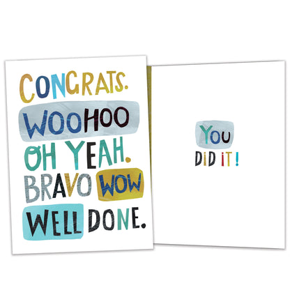 Woohoo Congrats Graduation Card