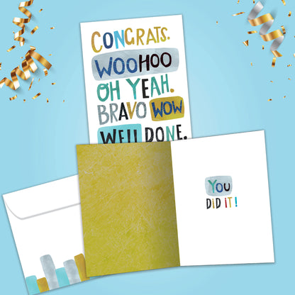 Woohoo Congrats Graduation Card