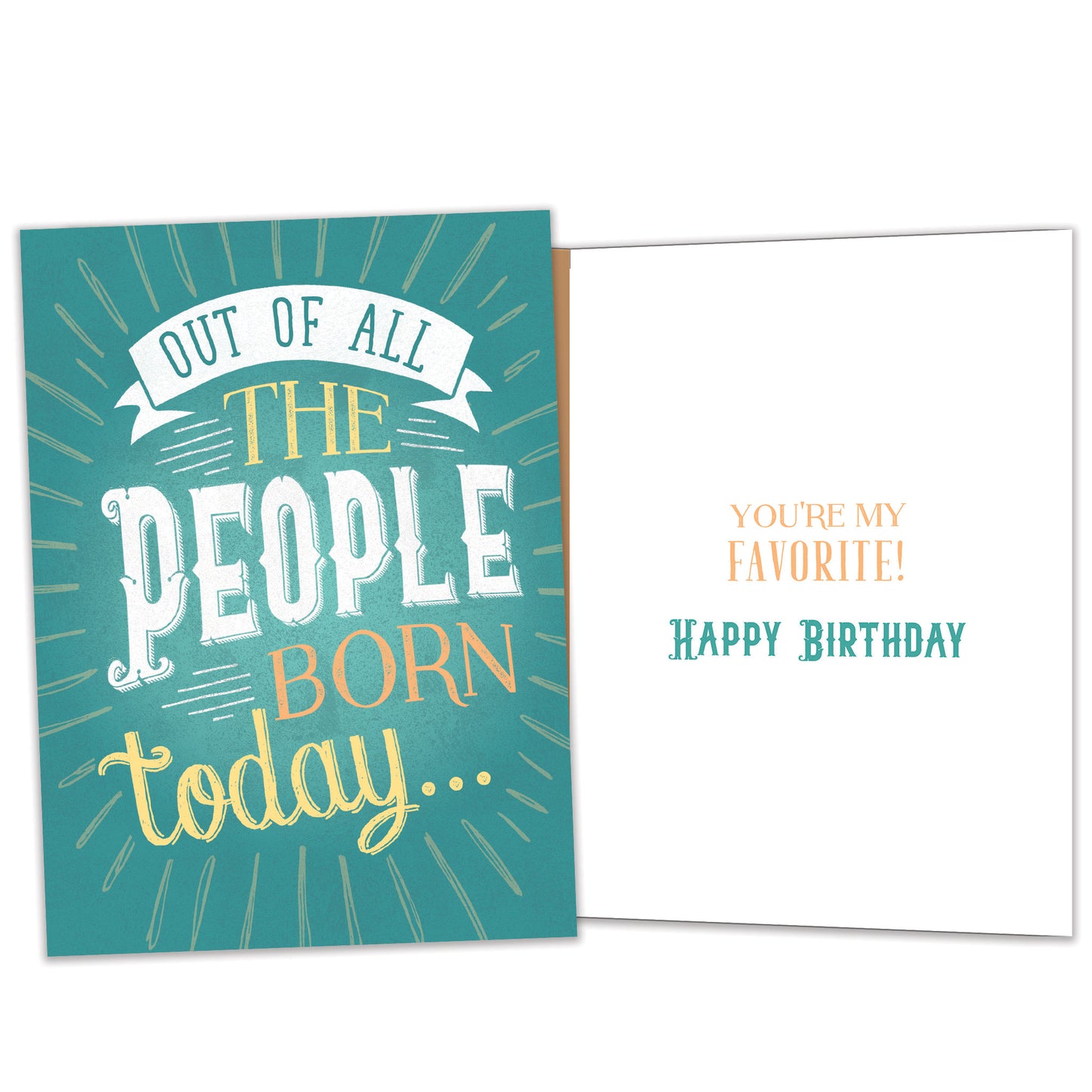 Born Today Birthday Card