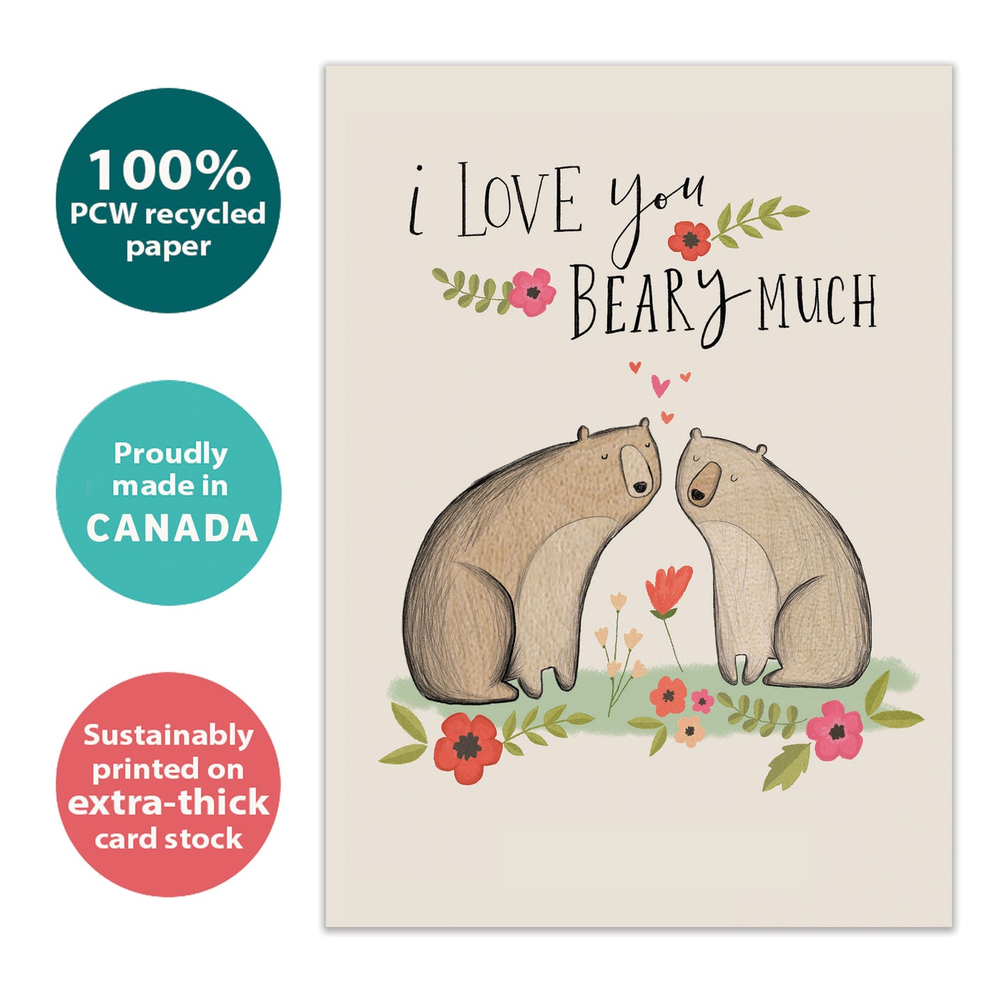 Beary Much Valentine’s Day Card