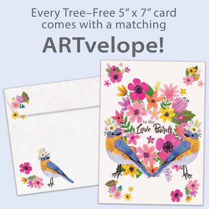 Love Birds Wedding Card