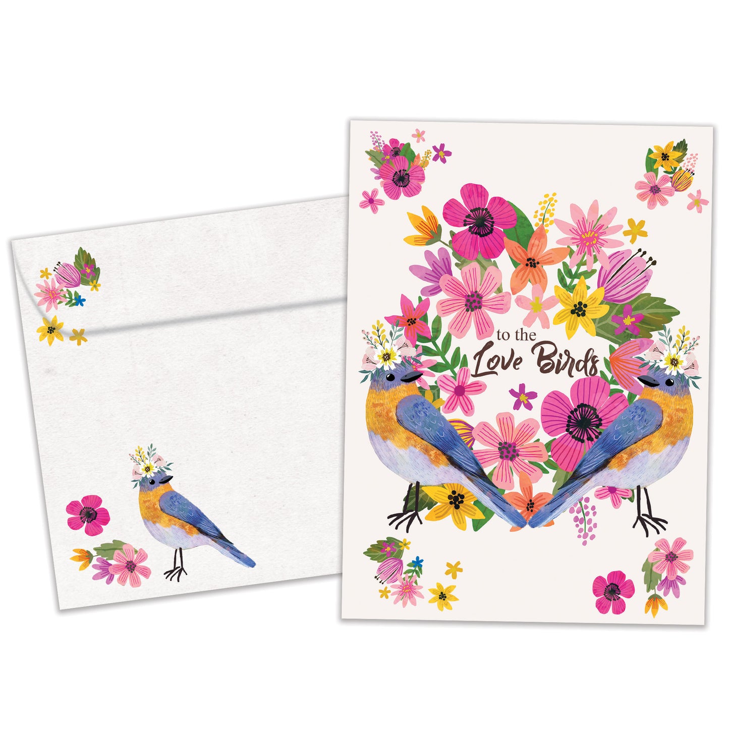 Love Birds Wedding Card