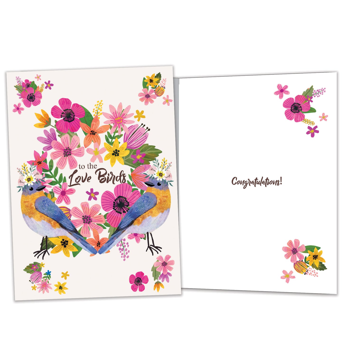 Love Birds Wedding Card