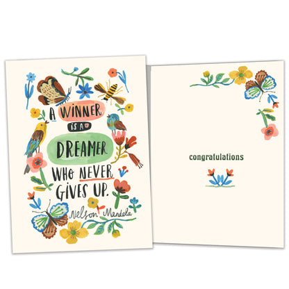 Winner Dreamer Graduation Card