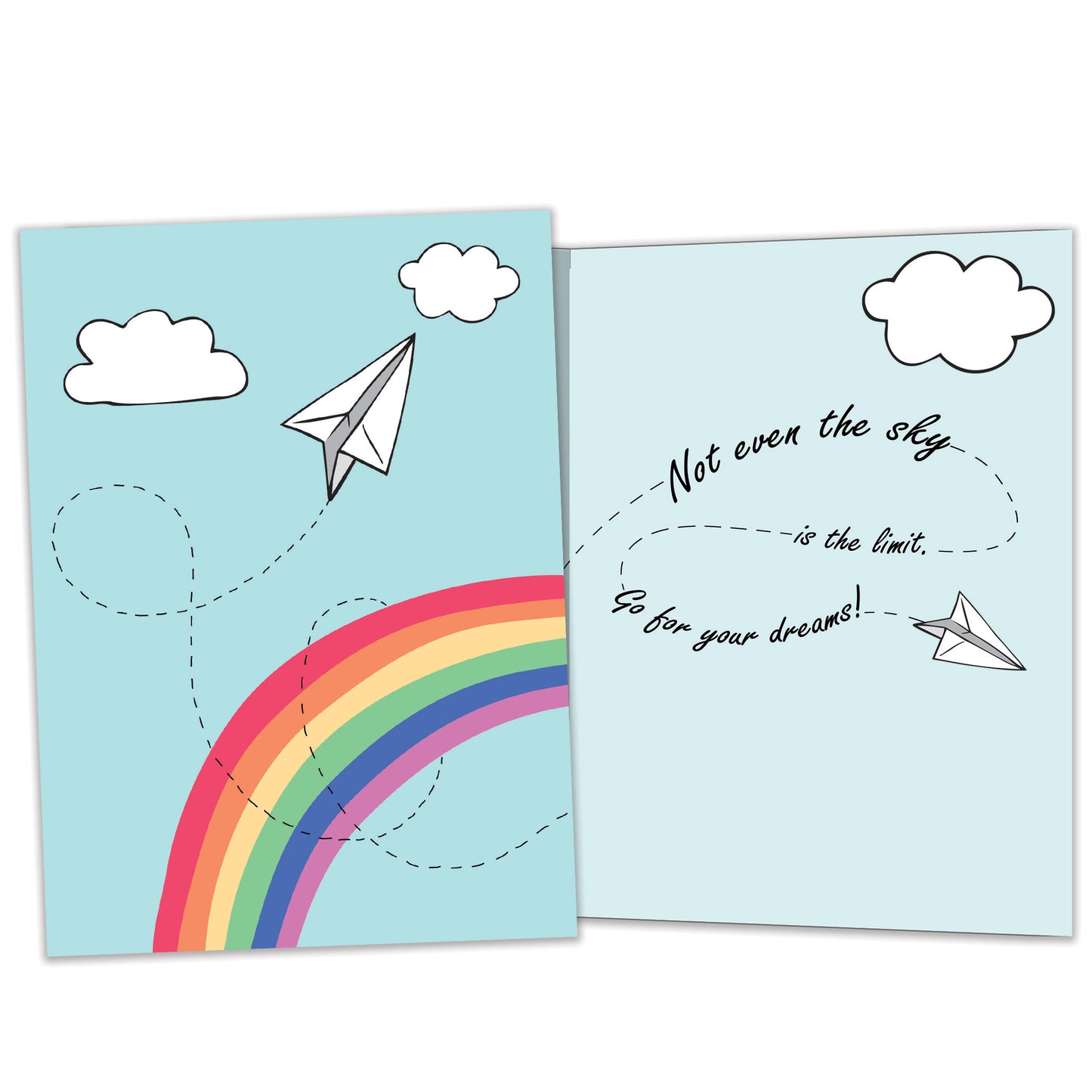 Paper Airplane Graduation Card