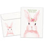 Pink Bunny Easter Card