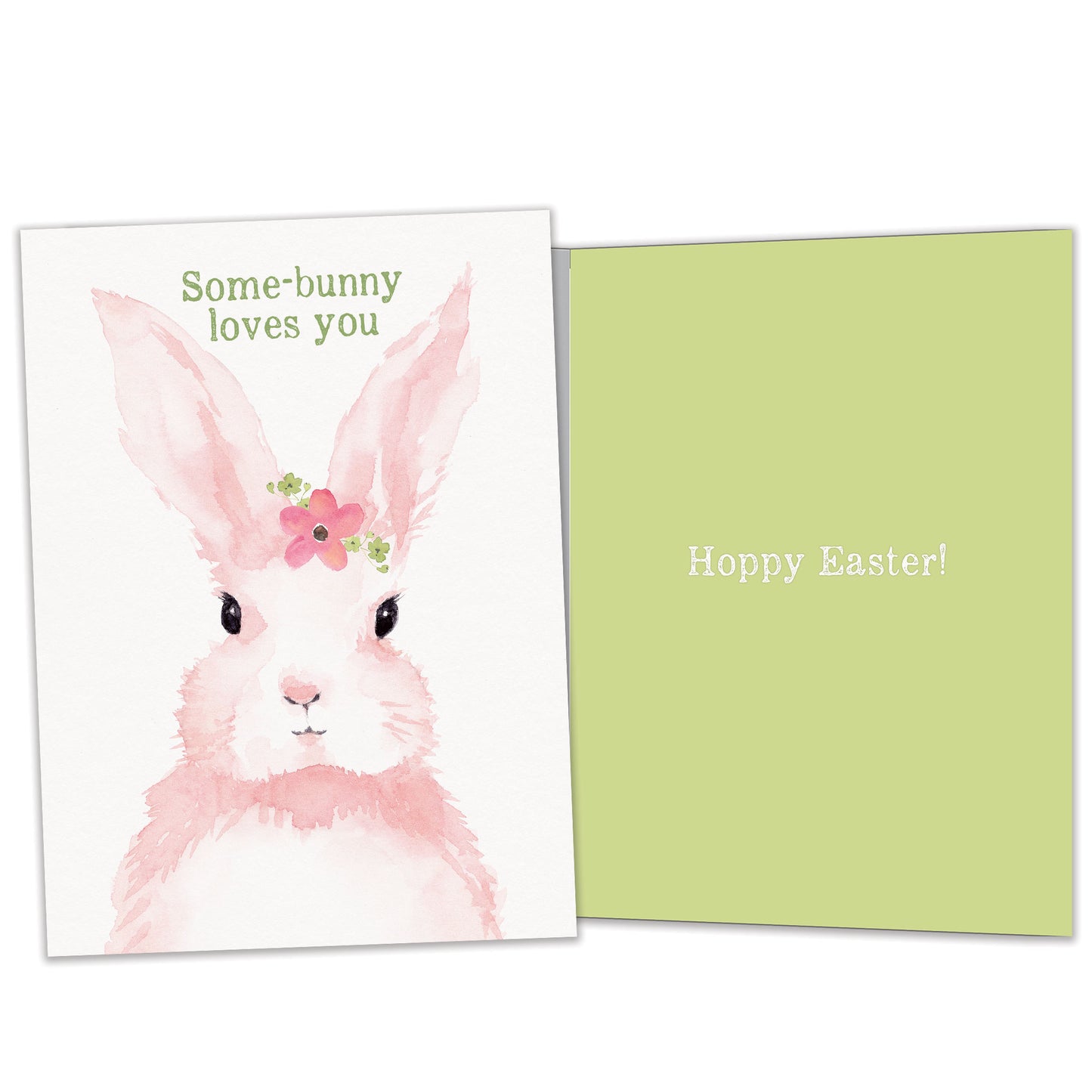 Pink Bunny Easter Card