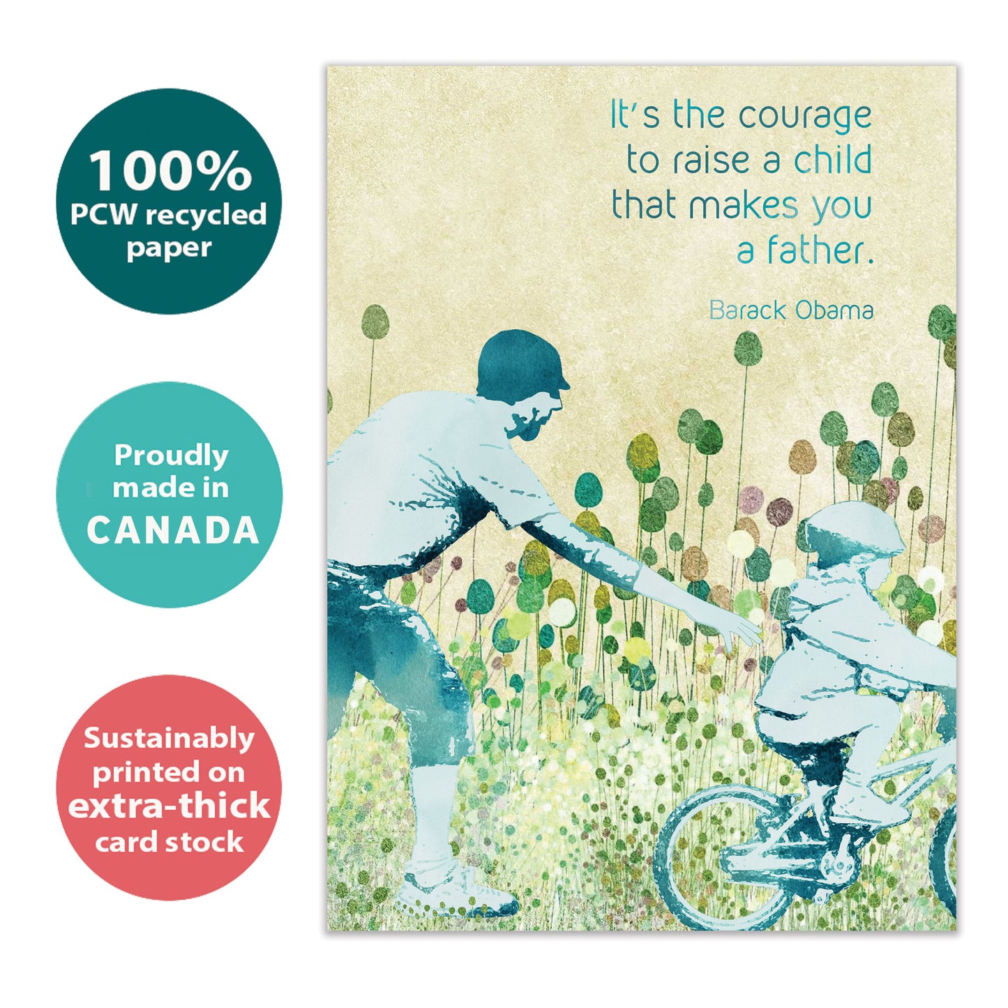 Father Courage Father's Day Card