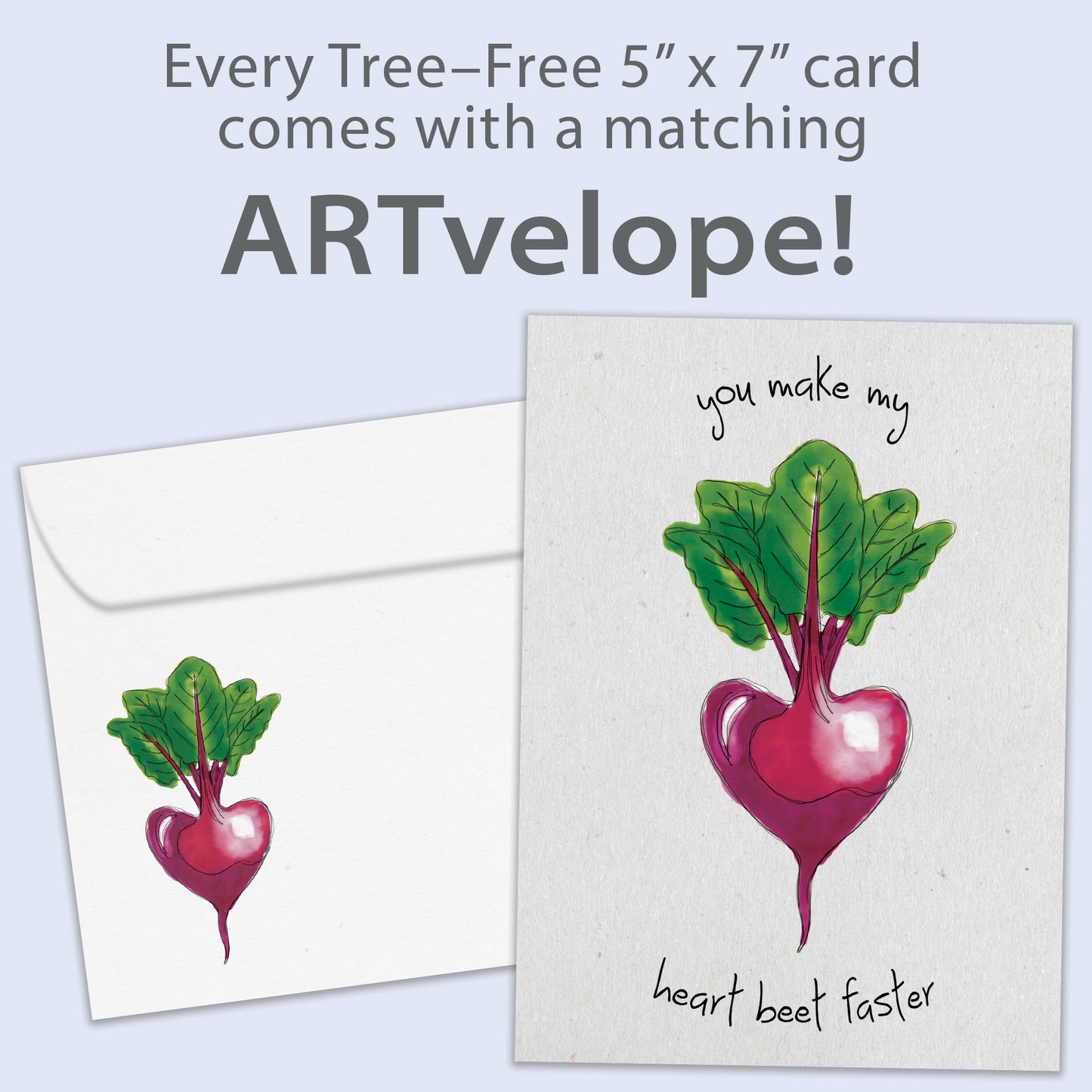 Heart Beet Valentine’s Day Card