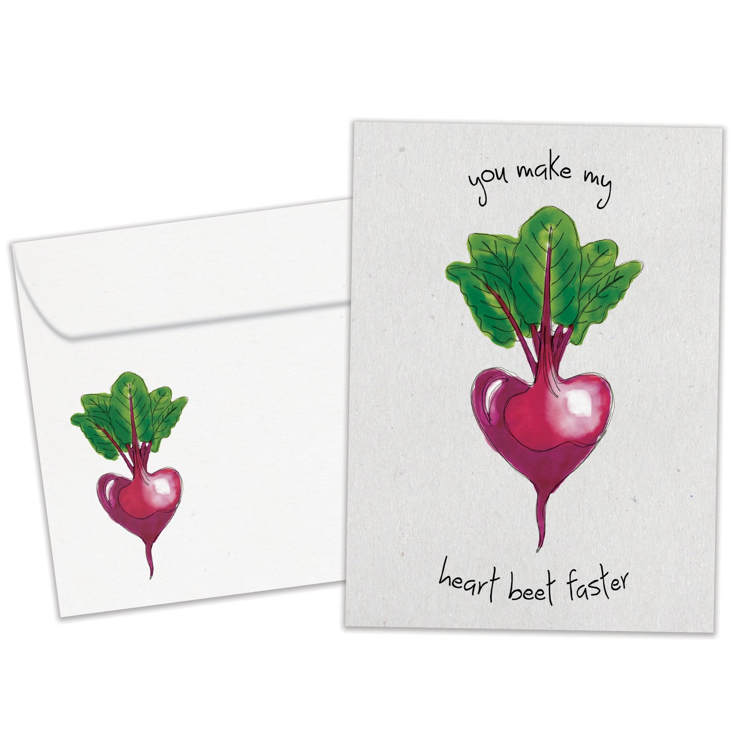 Heart Beet Valentine’s Day Card