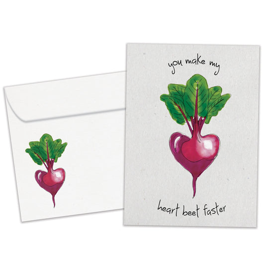 Heart Beet Valentine’s Day Card