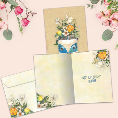 Enjoy Your Journey Wedding Card