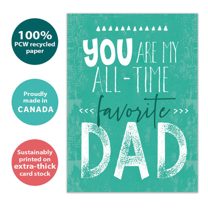 My Favorite Dad Father's Day Card