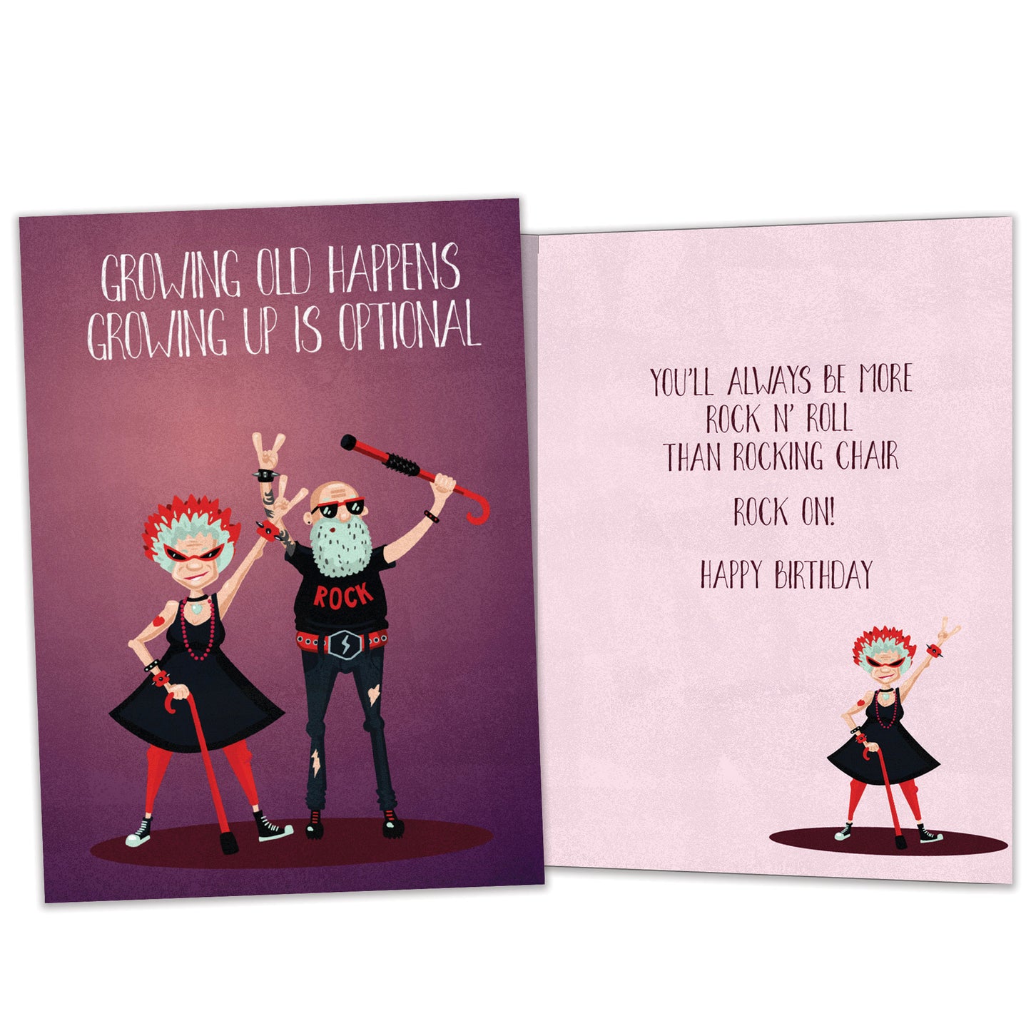 Growing Old Birthday Card