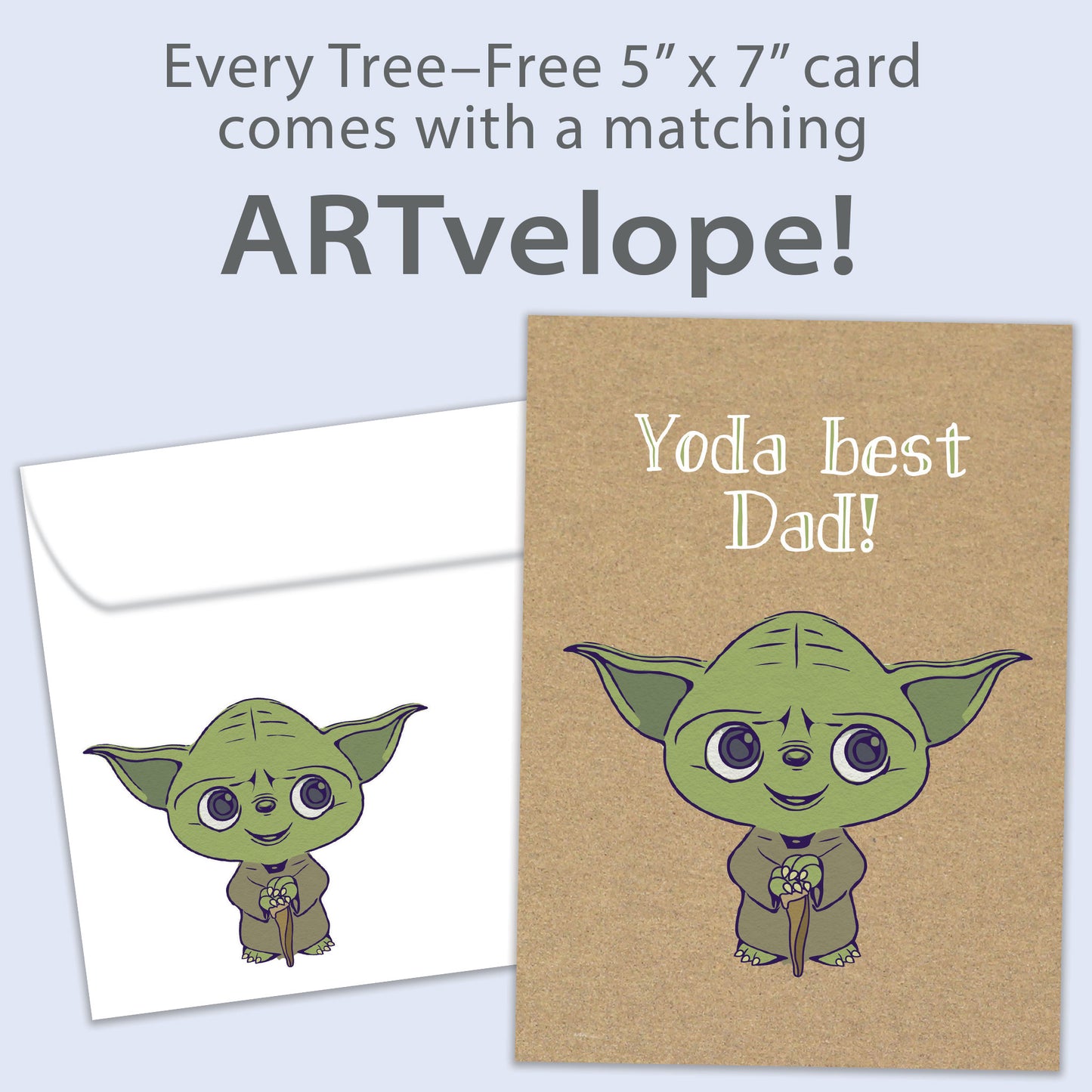 Yoda Best Dad Father's Day Card