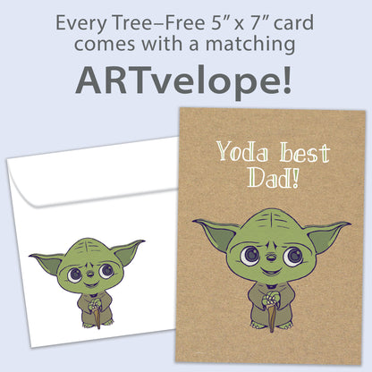 Yoda Best Dad Father's Day Card