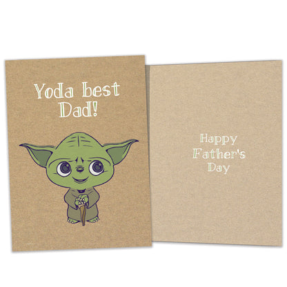 Yoda Best Dad Father's Day Card