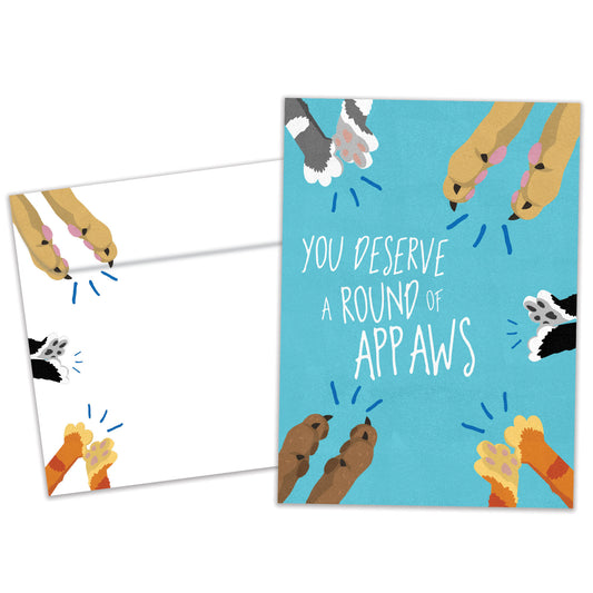 Round Of Appaws Congratulations Card