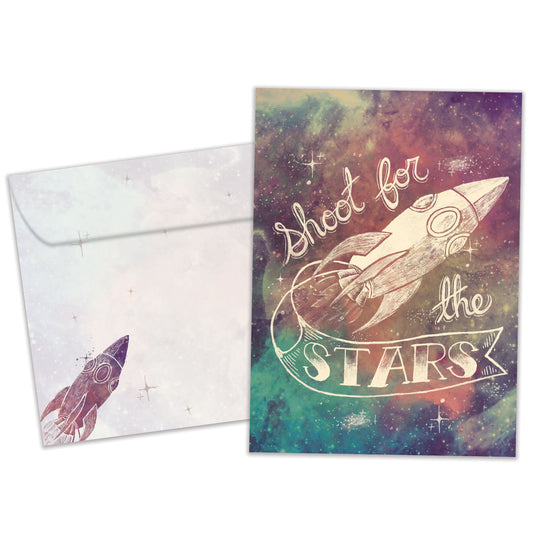 Shoot For The Stars Graduation Card