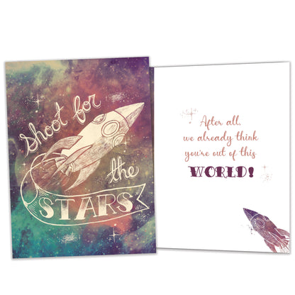 Shoot For The Stars Graduation Card