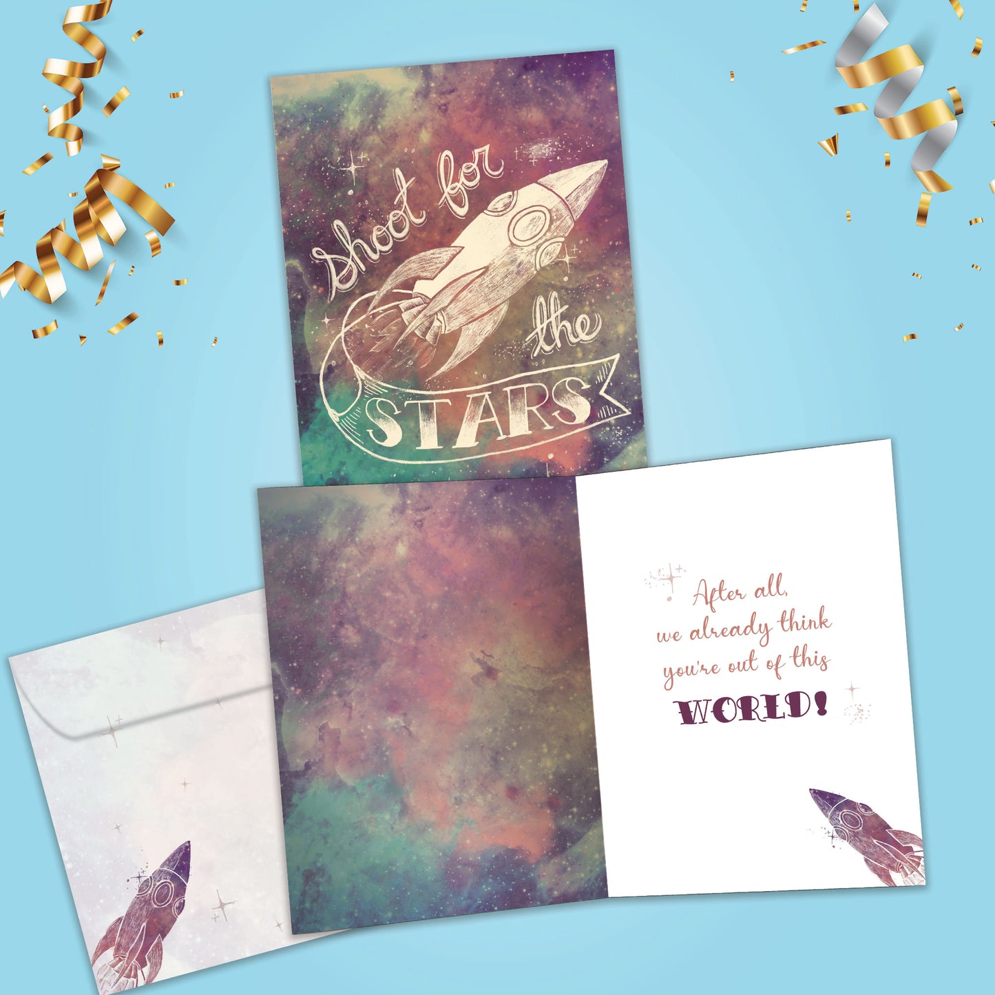 Shoot For The Stars Graduation Card