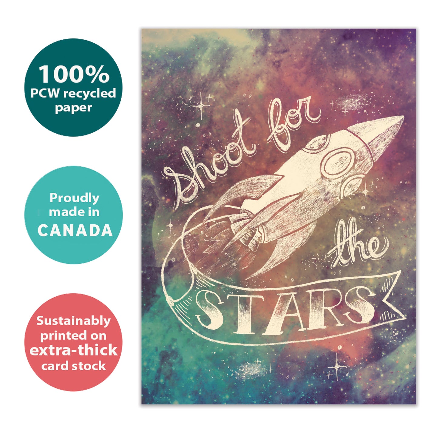 Shoot For The Stars Graduation Card