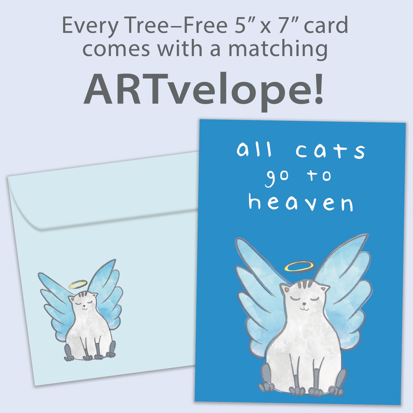 Cat Heaven Pet Pet Sympathy Card
