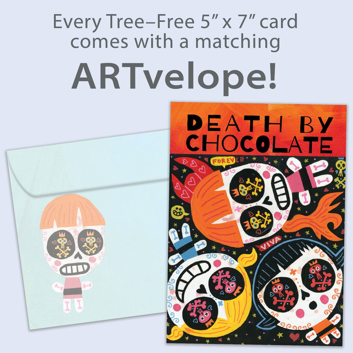 Death By Chocolate Halloween Card