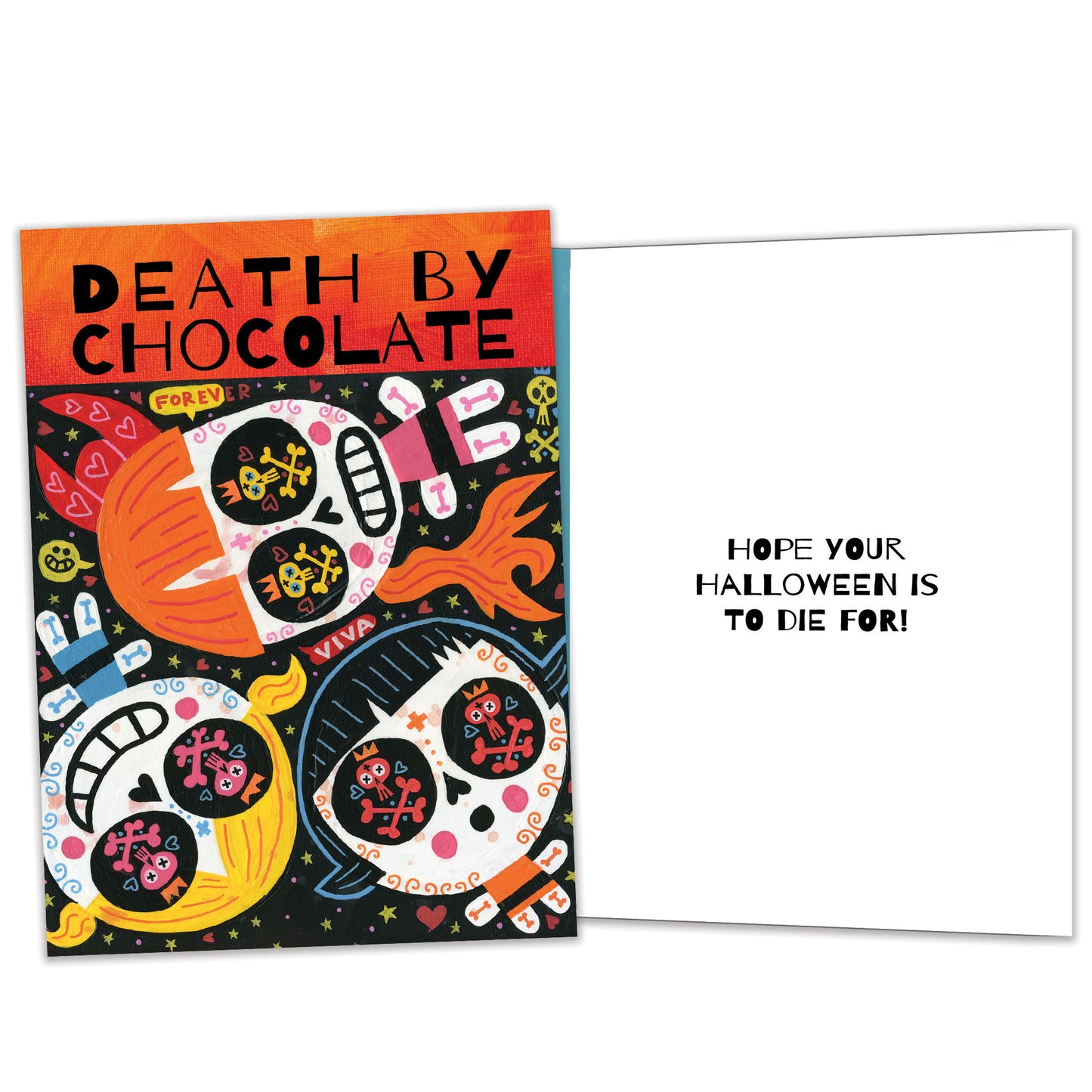 Death By Chocolate Halloween Card