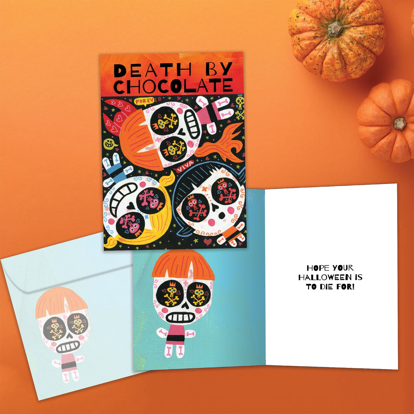 Death By Chocolate Halloween Card