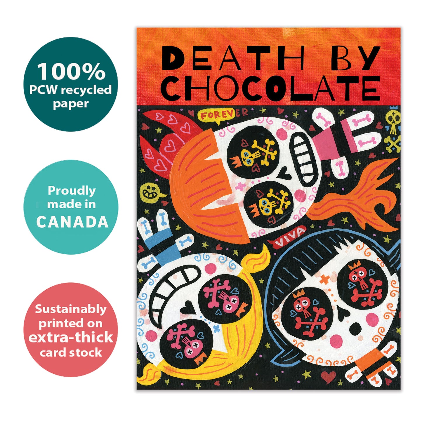 Death By Chocolate Halloween Card