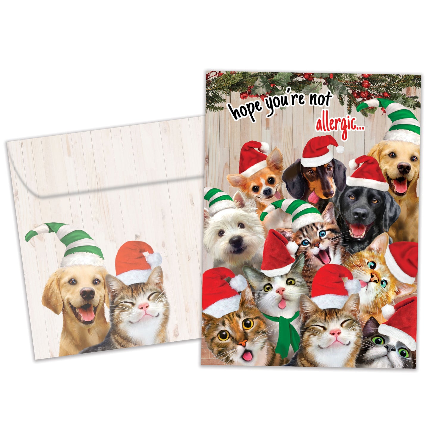 Selfie Pet Christmas Christmas Card