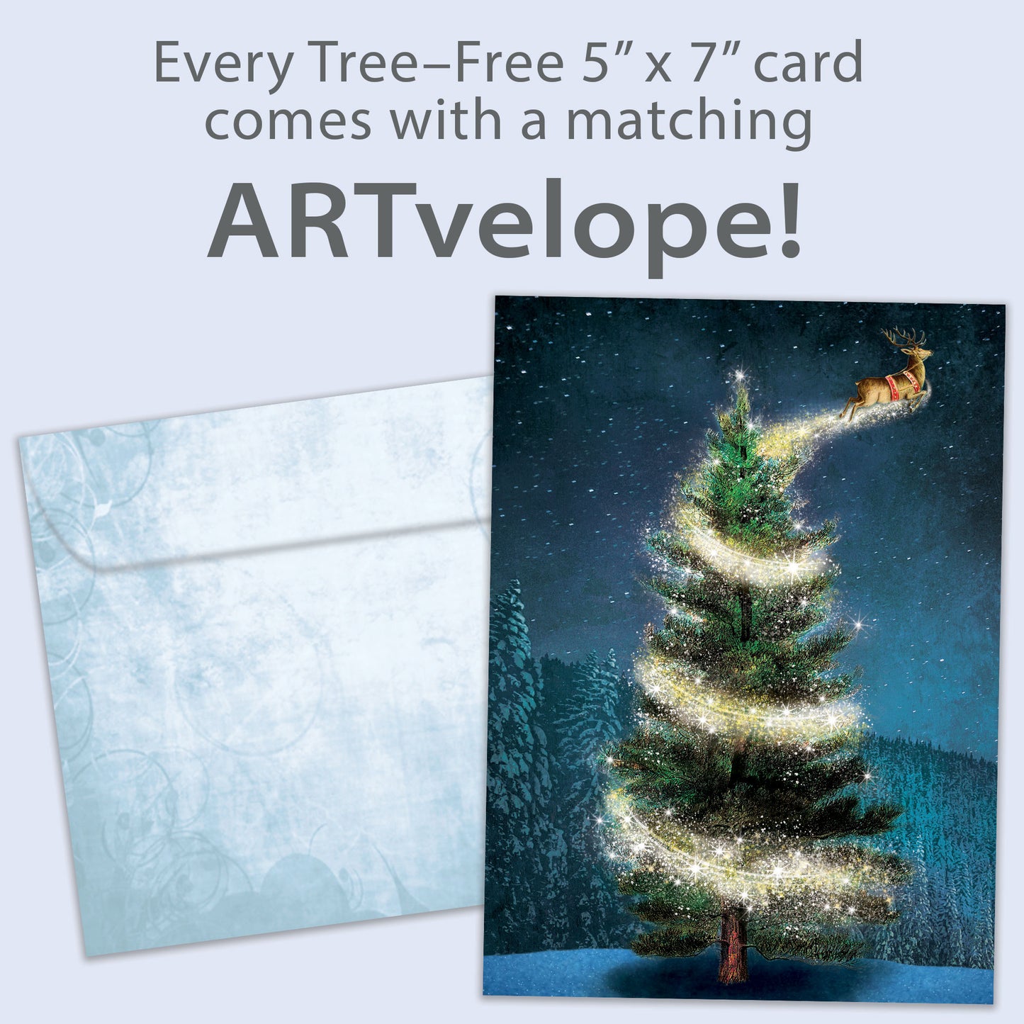 Magical Reindeer Holiday Card